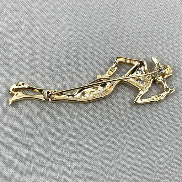 Vintage 1980s Lady Remington Signed AJC Brooch - Picture 8 of 16